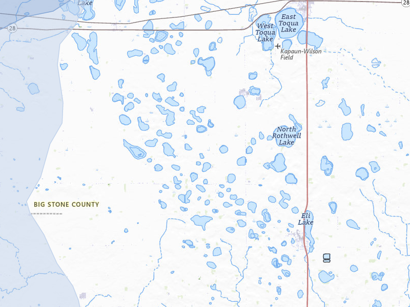 NEXRAD radar-signature map of the hail storm over Clinton, MN on Jul 10, 2026