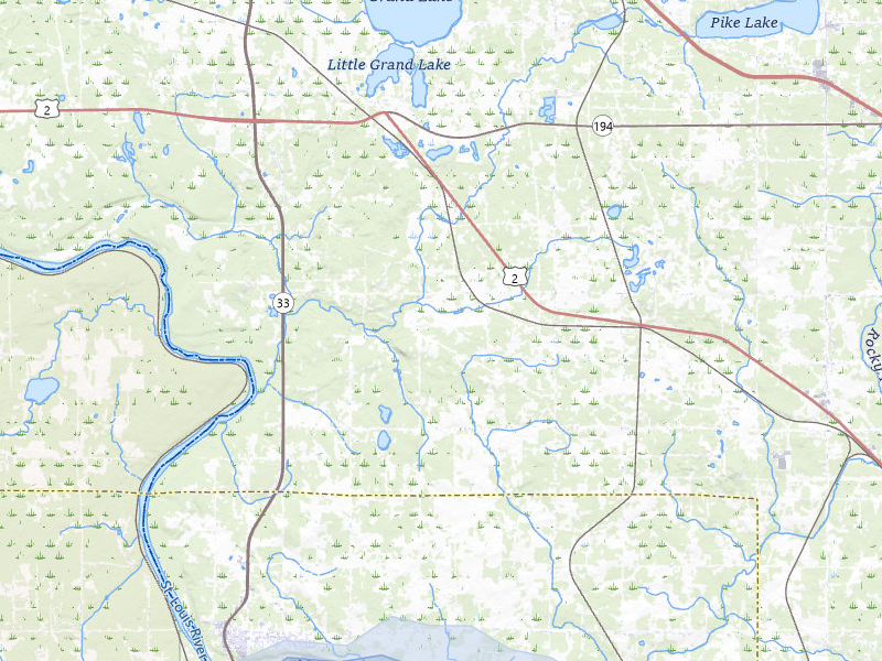 NEXRAD radar-signature map of the hail storm over Cloquet, MN on Aug 25, 2026