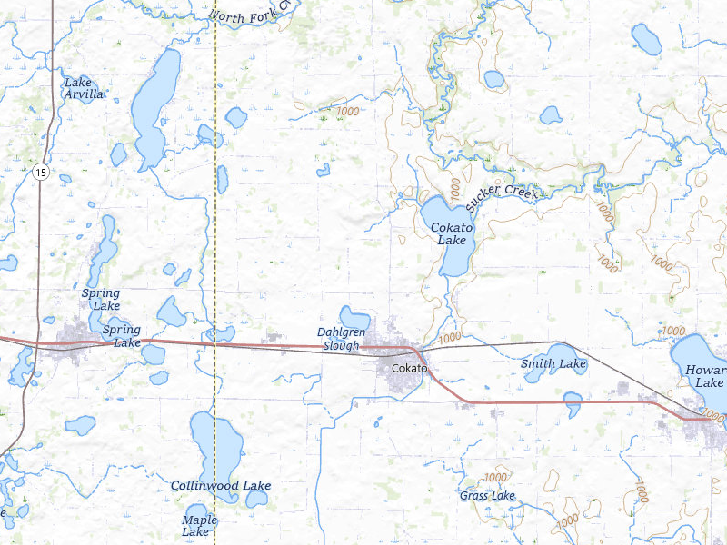 NEXRAD radar-signature map of the hail storm over Cokato, MN on Jul 25, 2026