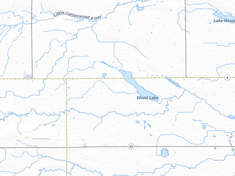 NEXRAD radar-signature map of the hail over Comfrey, MN