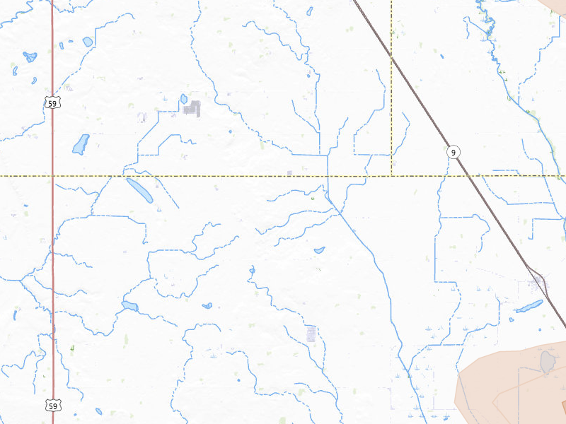 Radar-estimated hail-size map of the storm over Danvers, MN on Jun 5, 2026