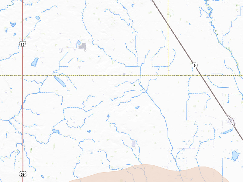 Radar-estimated hail-size map of the storm over Danvers, MN on Jul 6, 2026