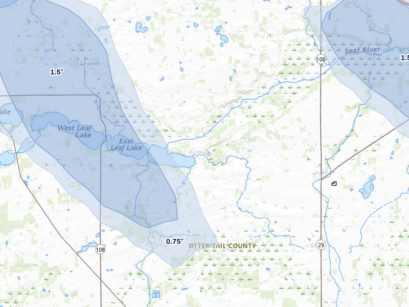 NEXRAD radar-signature map of the hail storm over Deer Creek, MN on Aug 17, 2026