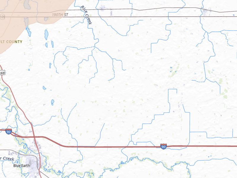 Radar-estimated hail-size map of the storm over Delavan, MN on May 17, 2026