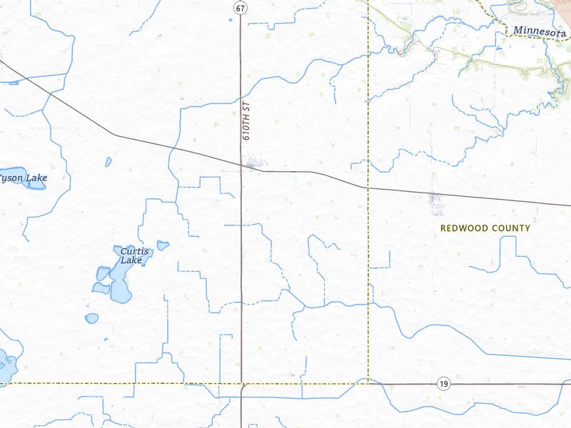 Radar-estimated hail-size map of the storm over Echo, MN on Jul 19, 2026