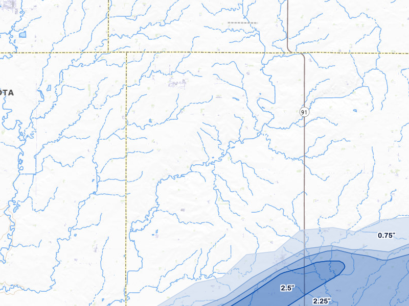 NEXRAD radar-signature map of the hail storm over Edgerton, MN on May 17, 2026