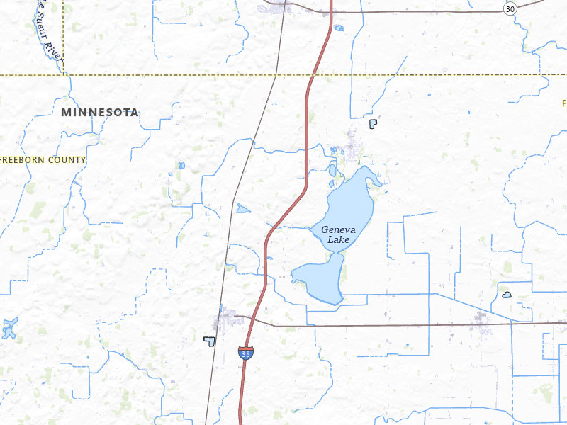 Radar-estimated hail-size map of the storm over Ellendale, MN on Jun 29, 2026