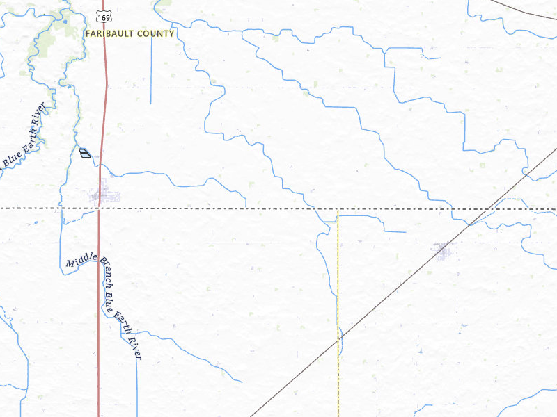 Radar-estimated hail-size map of the storm over Elmore, MN on May 17, 2026