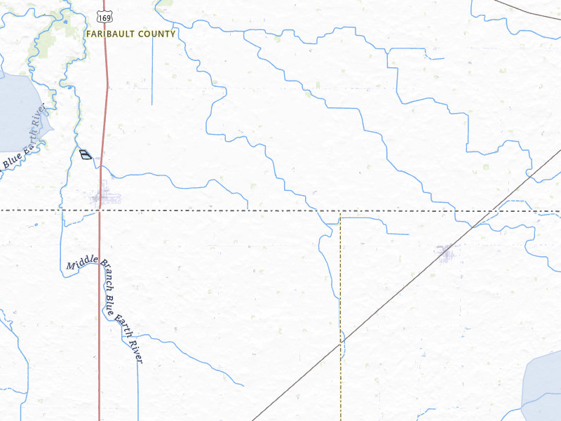 NEXRAD radar-signature map of the hail storm over Elmore, MN on Jul 1, 2026