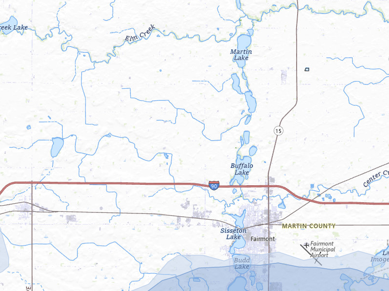 NEXRAD radar-signature map of the hail storm over Fairmont, MN on Aug 8, 2026