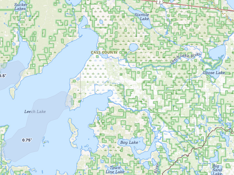 NEXRAD radar-signature map of the hail storm over Federal Dam, MN on Aug 3, 2026