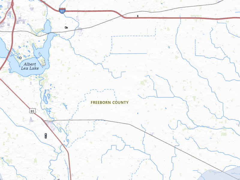 NEXRAD radar-signature map of the hail over Glenville, MN