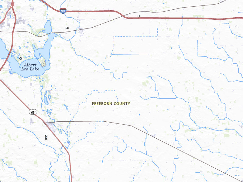Radar-estimated hail-size map of the storm over Glenville, MN on Jul 20, 2026