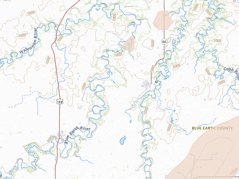 Radar-estimated hail-size map of the storm over Good Thunder, MN on Sep 1, 2026