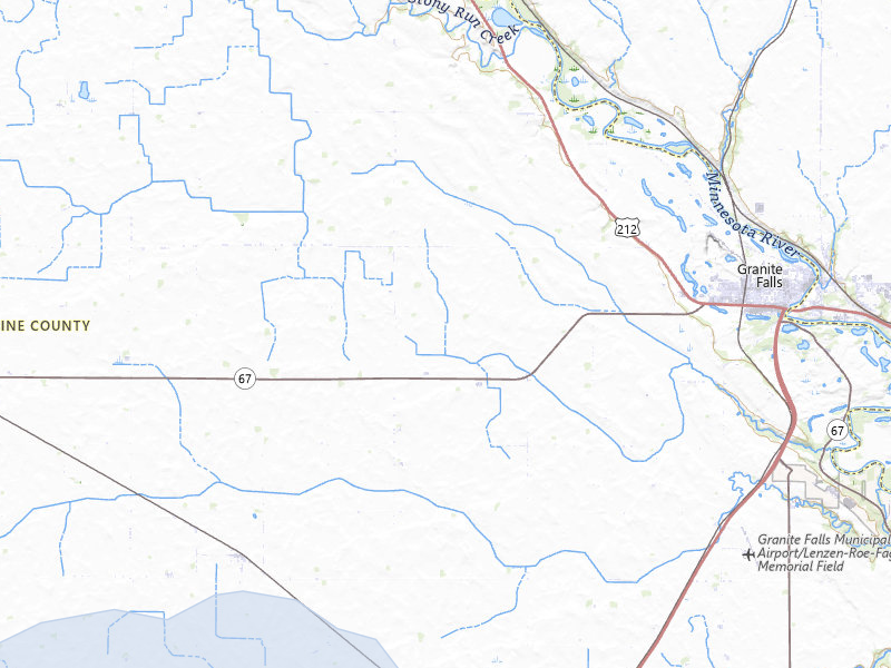 NEXRAD radar-signature map of the hail storm over Granite Falls, MN on Jul 7, 2026