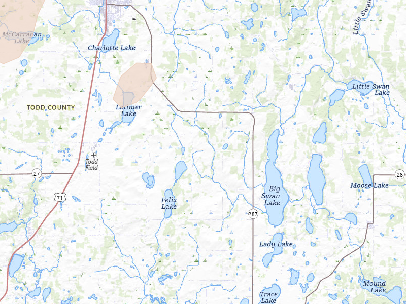 Radar-estimated hail-size map of the storm over Grey Eagle, MN on Jun 29, 2026