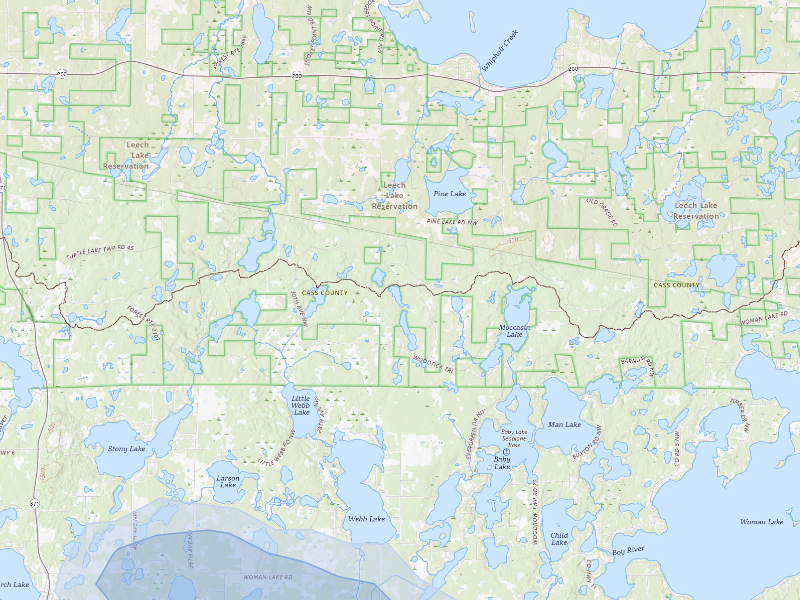 NEXRAD radar-signature map of the hail storm over Hackensack, MN on Aug 20, 2026