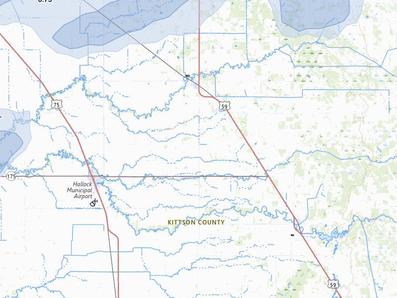 NEXRAD radar-signature map of the hail storm over Hallock, MN on Jun 28, 2026