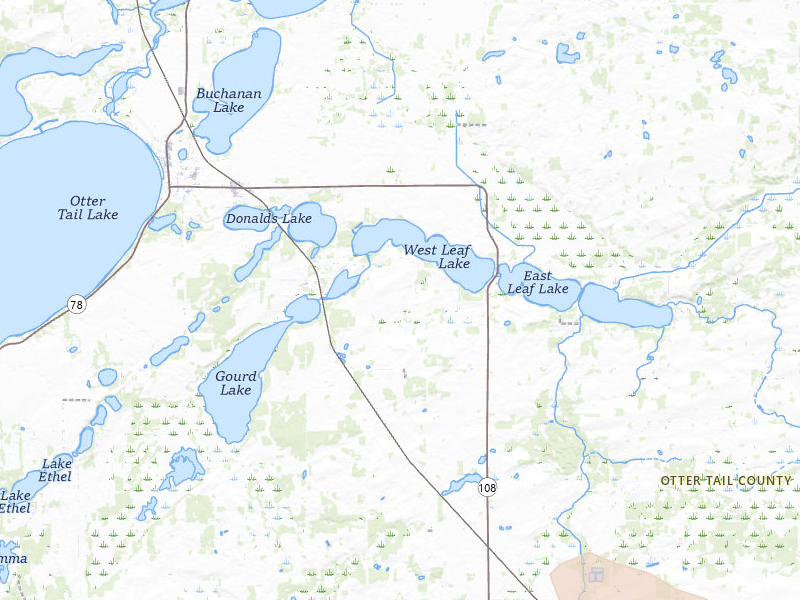 Radar-estimated hail-size map of the storm over Henning, MN on Jun 23, 2026