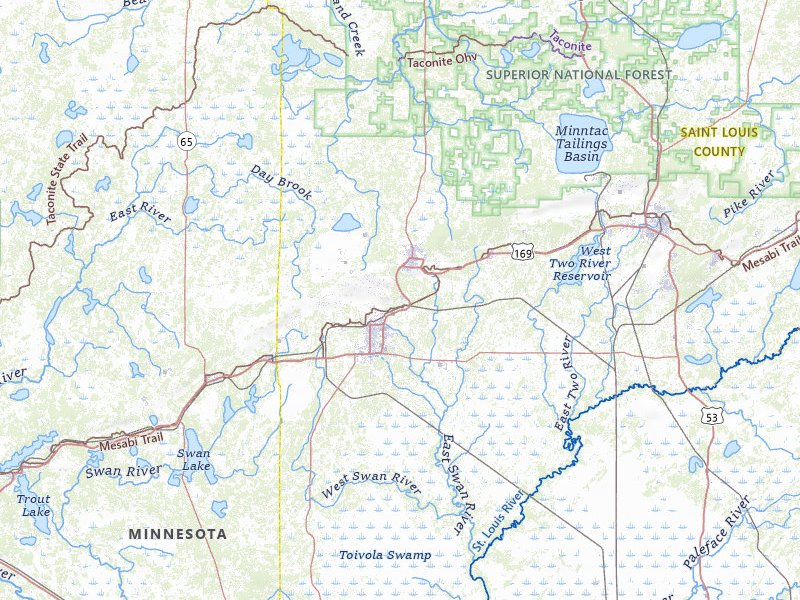 NEXRAD radar-signature map of the hail storm over Hibbing, MN on Jul 29, 2026