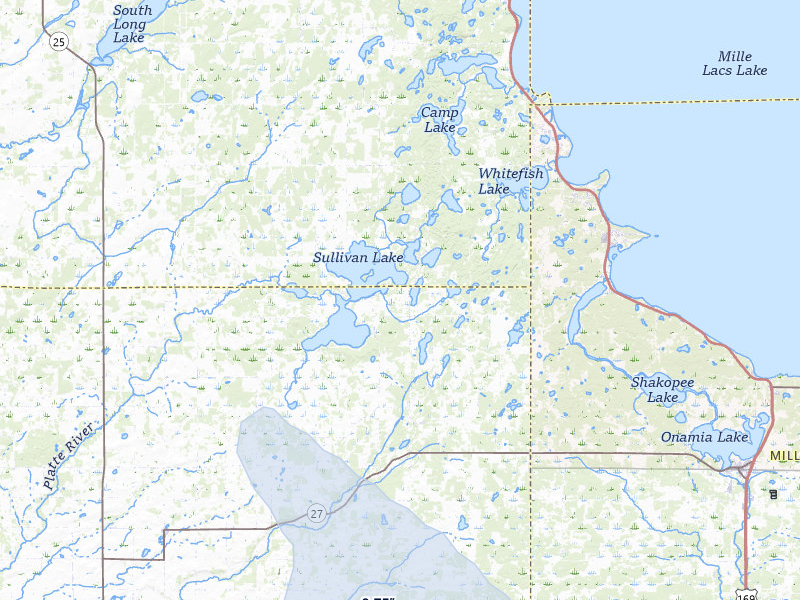 NEXRAD radar-signature map of the hail storm over Hillman, MN on Jul 7, 2026
