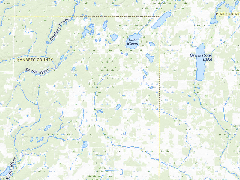 NEXRAD radar-signature map of the hail storm over Hinckley, MN on Jun 5, 2026