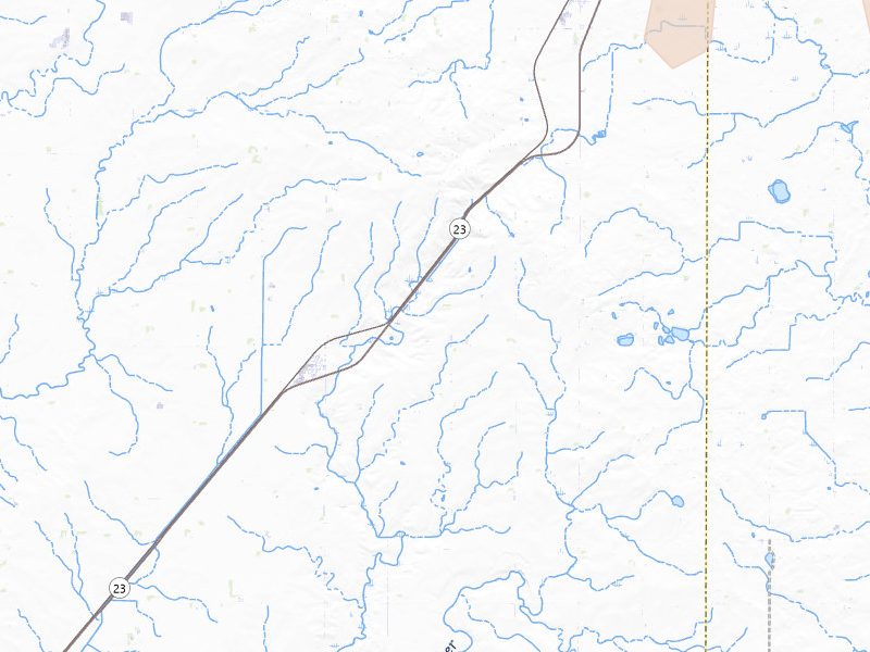 Radar-estimated hail-size map of the storm over Holland, MN on May 17, 2026