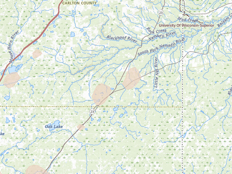 Radar-estimated hail-size map of the storm over Holyoke, MN on Jun 10, 2026