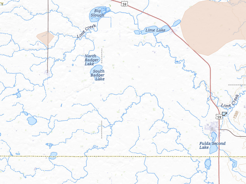 Radar-estimated hail-size map of the storm over Iona, MN on Jul 25, 2026