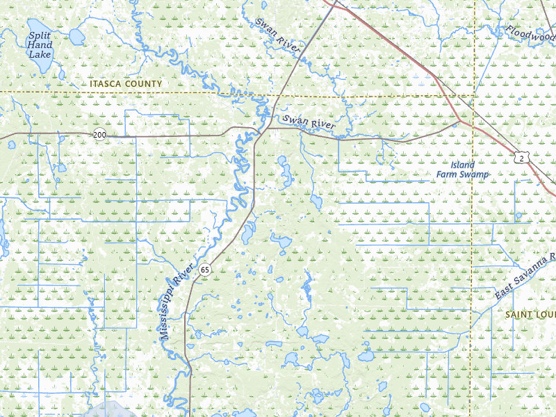 NEXRAD radar-signature map of the hail storm over Jacobson, MN on Jul 2, 2026