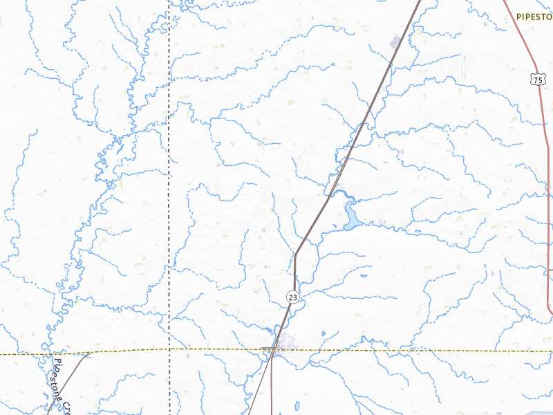 NEXRAD radar-signature map of the hail storm over Jasper, MN on Jul 25, 2026