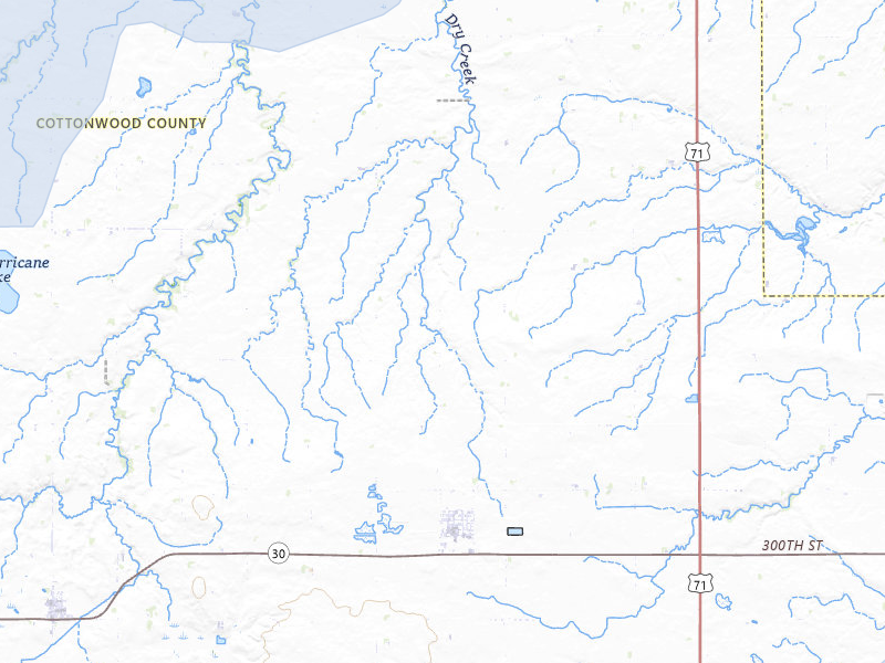 NEXRAD radar-signature map of the hail storm over Jeffers, MN on Jul 6, 2026