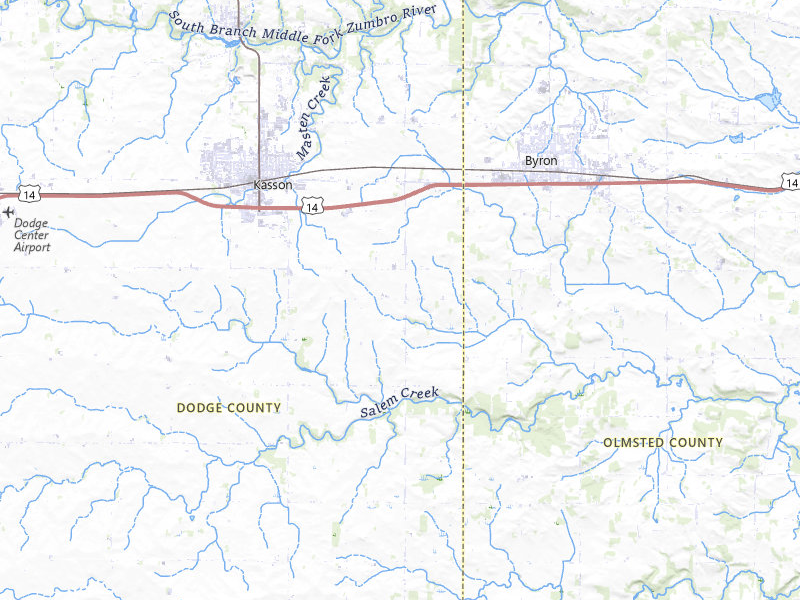 Radar-estimated hail-size map of the storm over Kasson, MN on Jun 30, 2026