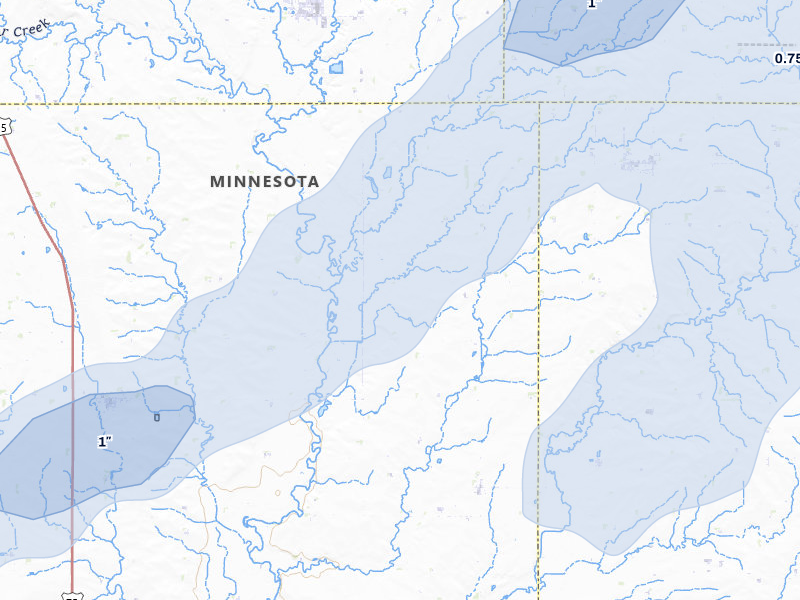 NEXRAD radar-signature map of the hail storm over Kenneth, MN on Jun 29, 2026