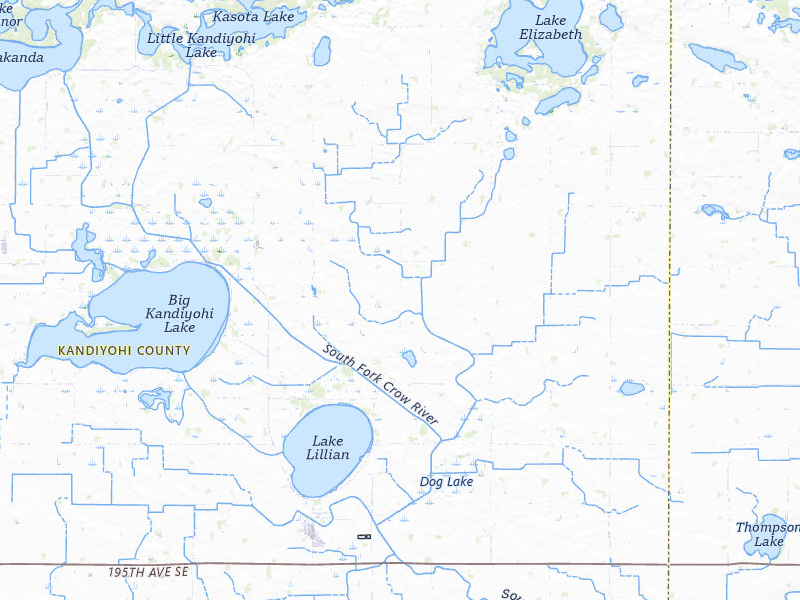 NEXRAD radar-signature map of the hail storm over Lake Lillian, MN on Jul 7, 2026