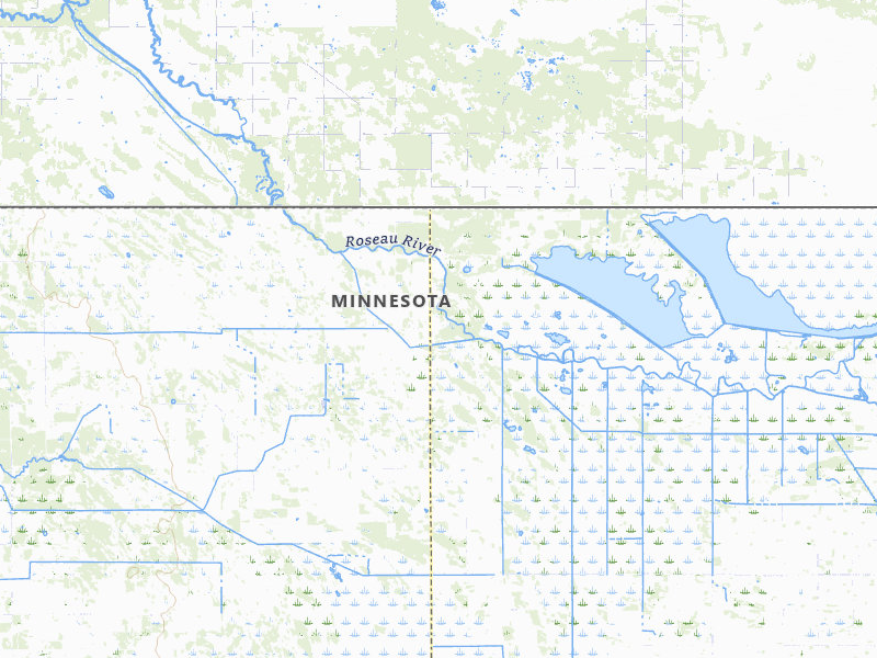 Radar-estimated hail-size map of the storm over Lancaster, MN on Jul 26, 2026