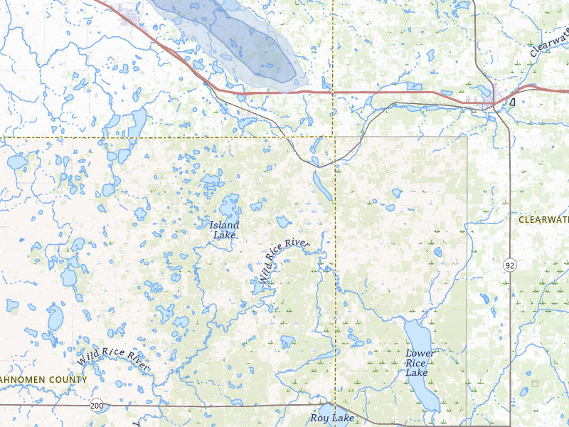 NEXRAD radar-signature map of the hail storm over Lengby, MN on Jul 24, 2026