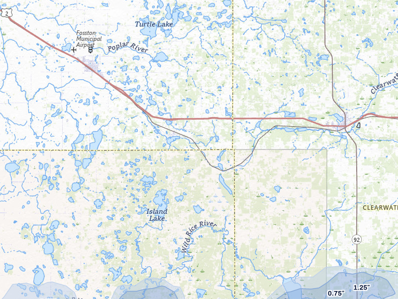 NEXRAD radar-signature map of the hail storm over Lengby, MN on Aug 17, 2026