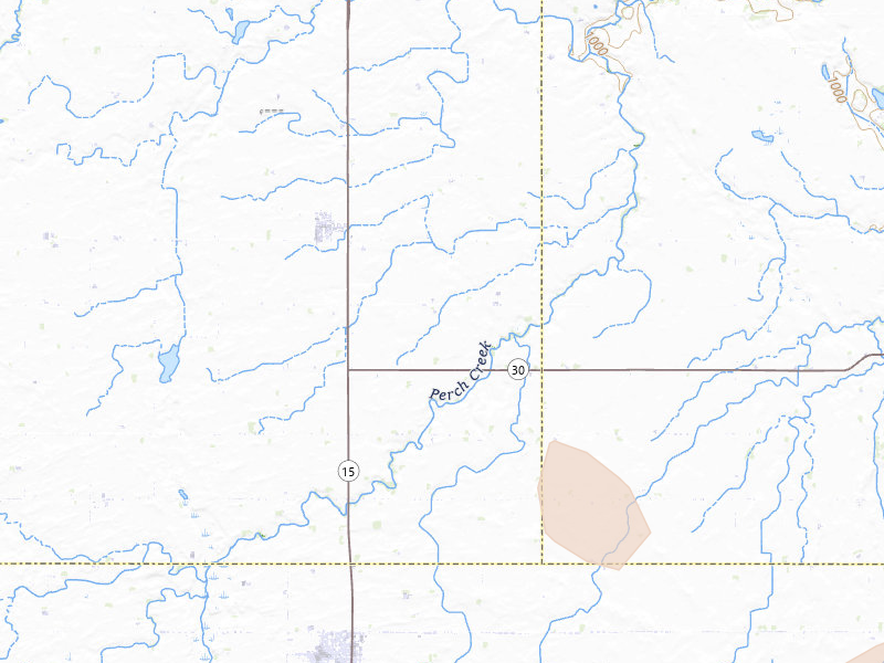 Radar-estimated hail-size map of the storm over Lewisville, MN on Jun 28, 2026