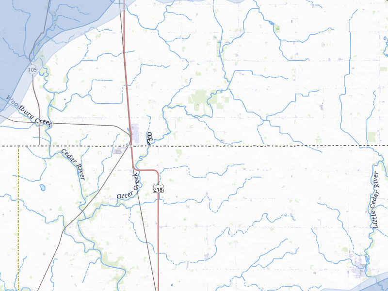 NEXRAD radar-signature map of the hail storm over Lyle, MN on Jul 1, 2026