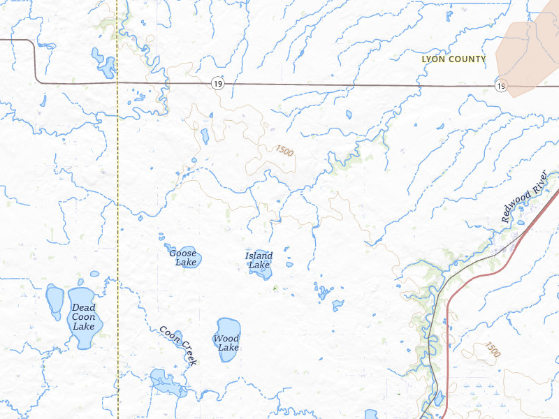 Radar-estimated hail-size map of the storm over Lynd, MN on Jun 29, 2026