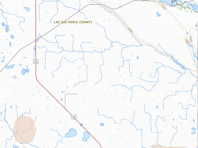 Radar-estimated hail-size map of the storm over Madison, MN on Jun 15, 2026