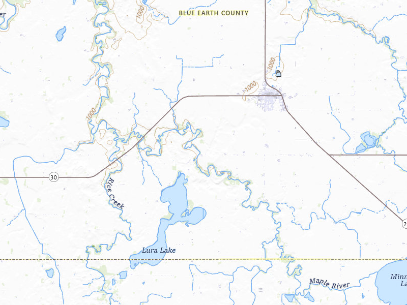Radar-estimated hail-size map of the storm over Mapleton, MN on Jun 28, 2026