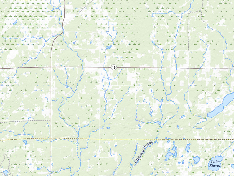Radar-estimated hail-size map of the storm over Mc Grath, MN on Jun 10, 2026