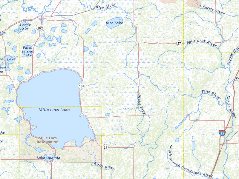 Radar-estimated hail-size map of the storm over Mc Grath, MN on Jul 3, 2026