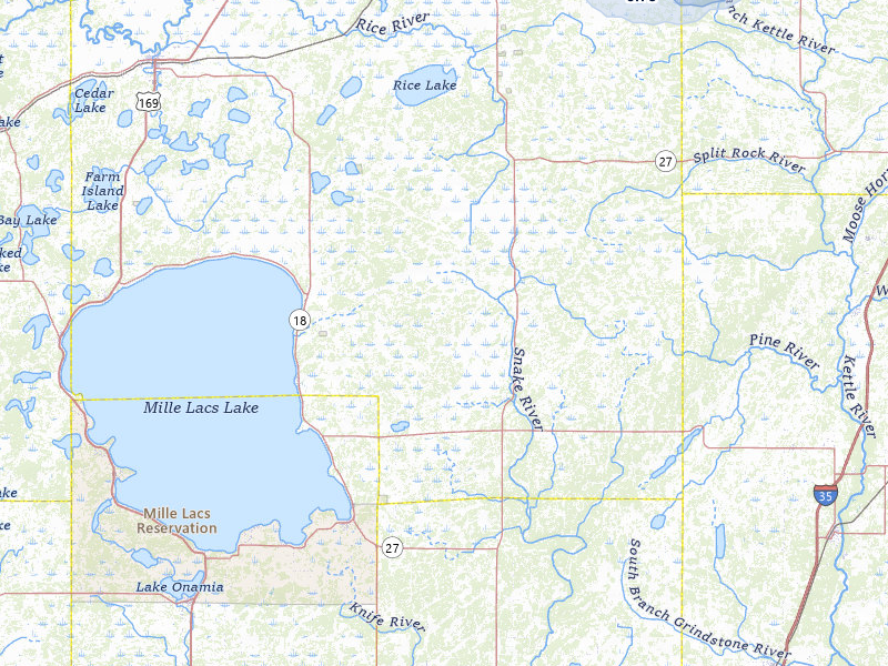 NEXRAD radar-signature map of the hail storm over Mc Grath, MN on Jul 3, 2026