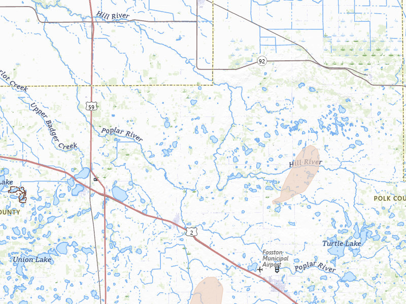Radar-estimated hail-size map of the storm over Mcintosh, MN on Jul 3, 2026