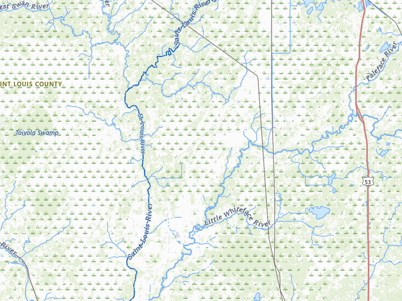 NEXRAD radar-signature map of the hail over Meadowlands, MN