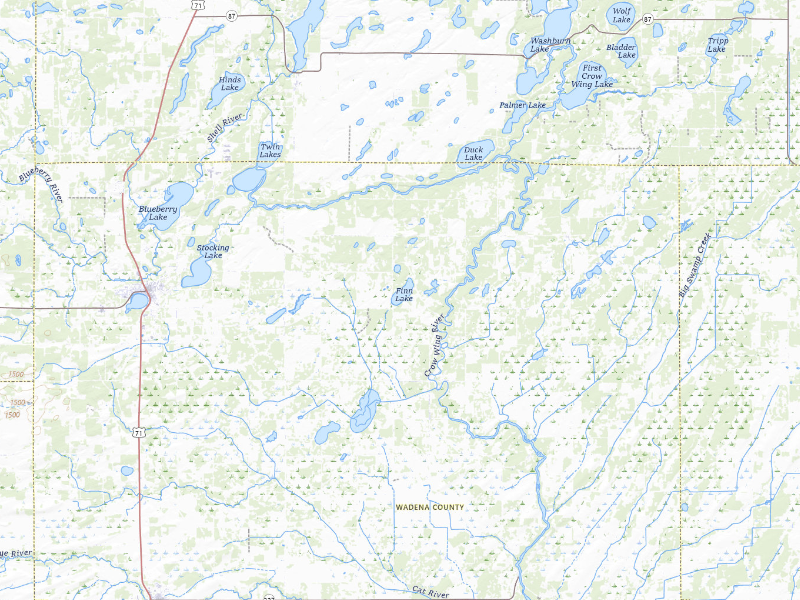NEXRAD radar-signature map of the hail storm over Menahga, MN on Sep 6, 2026