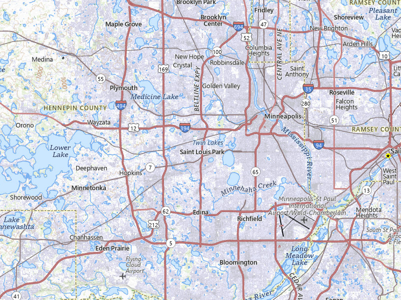NEXRAD radar-signature map of the hail storm over Minneapolis, MN on Aug 3, 2026